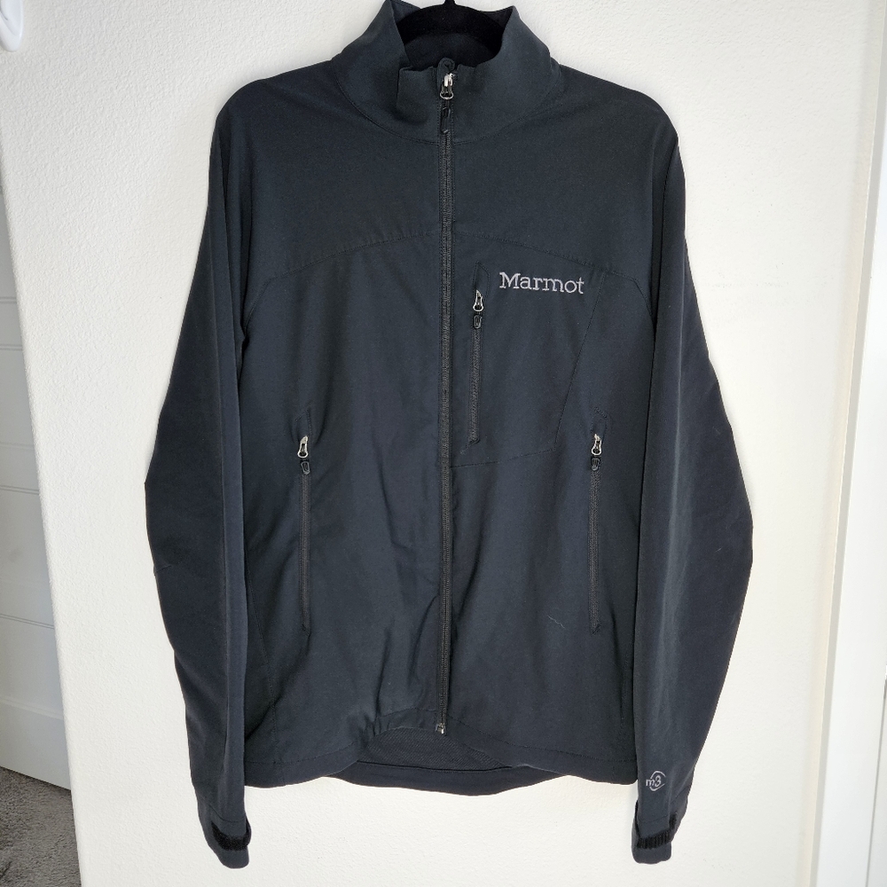 Marmot‎ M3 Tempo Softshell Full Zip Black Jacket, Size Medium